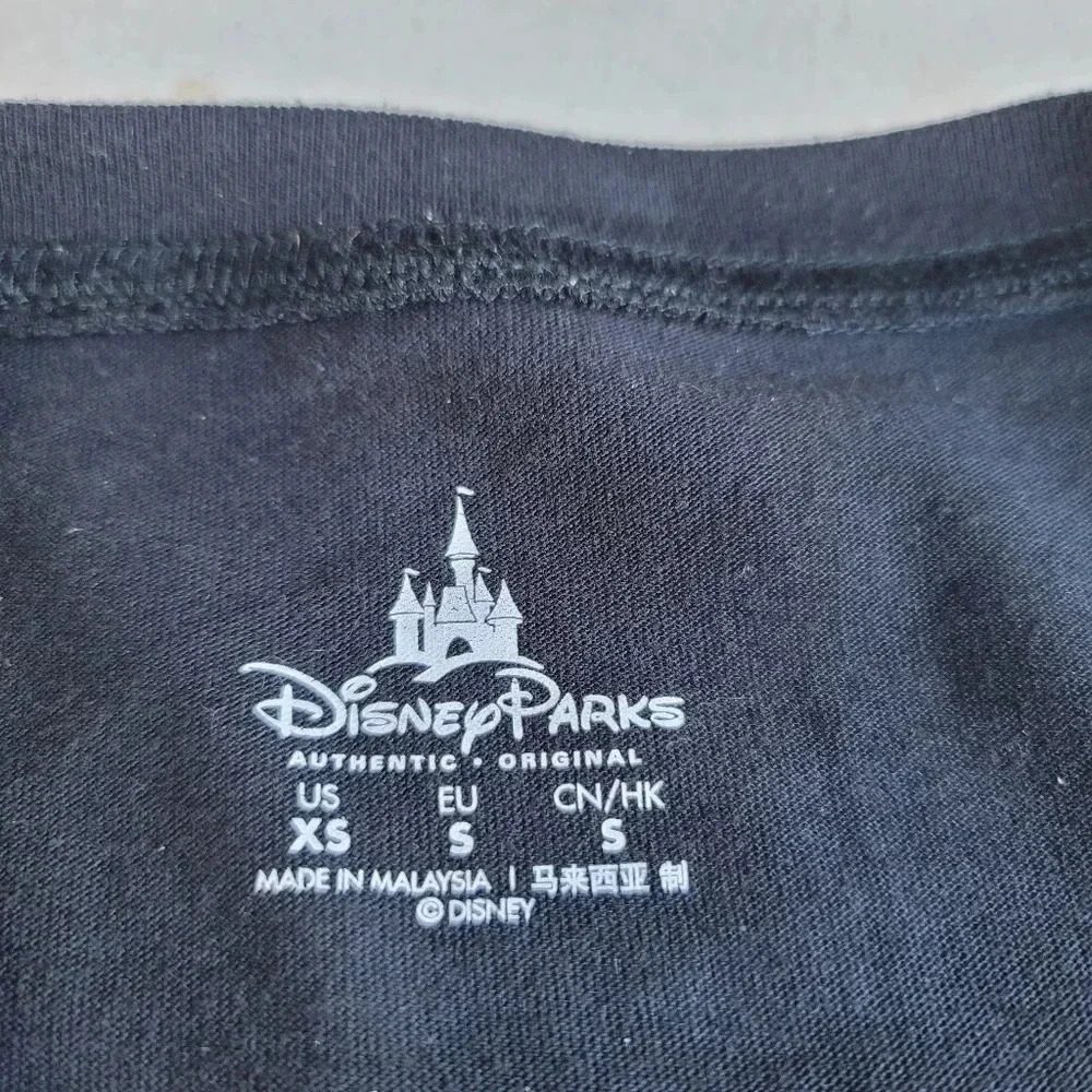 Disney Parks T Shirt Womens Black Walt Disney World Short Sleeve Graphic Tee XS - Picture 4 of 8